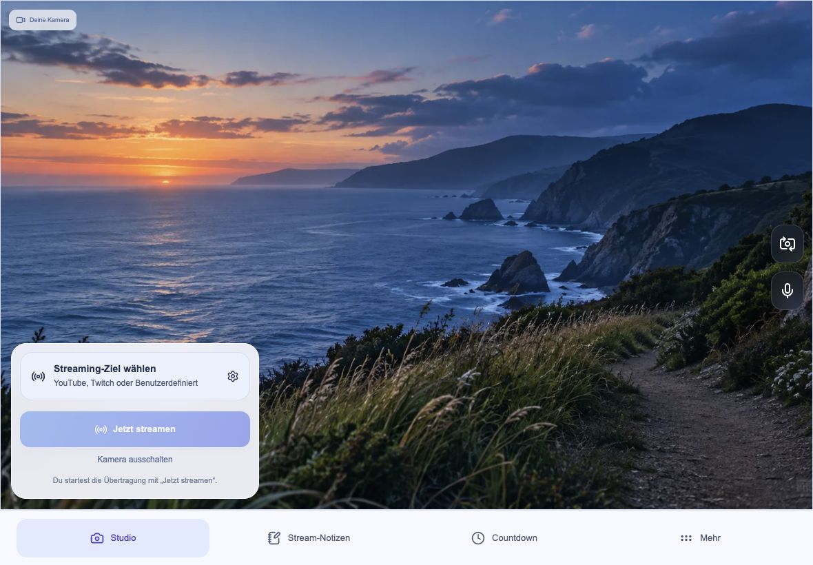 Current VoroCast Android interface, browser-rendered with a synthetic preview image
